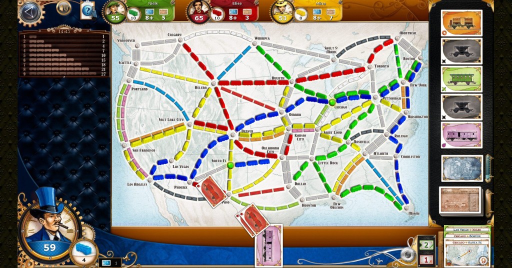 Ticket to Ride PC: clean, colourful, and attractive