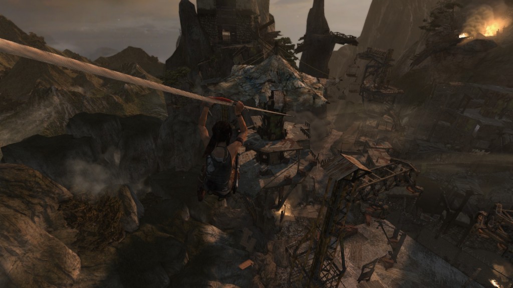 Tomb Raider more ziplining