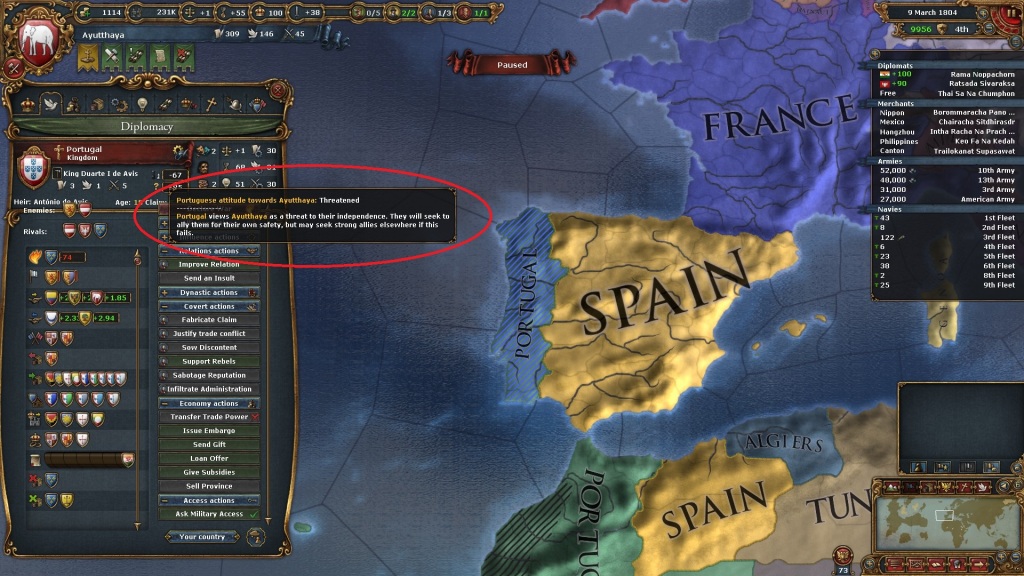 EU4 Threatened Portugal