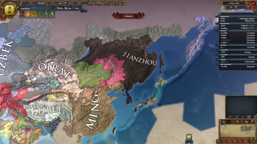 EU4 Jianzhou Phase 1