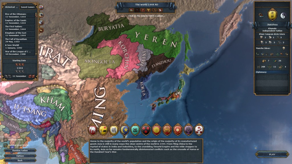 EU4 Jianzhou Start