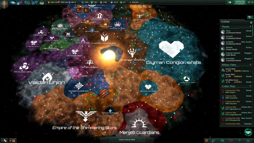 Stellaris end map