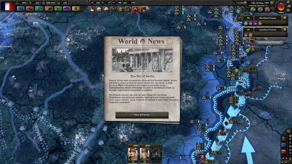 HOI4 France Takes Berlin