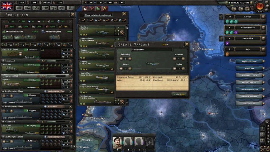 HOI4 Spitfire Production